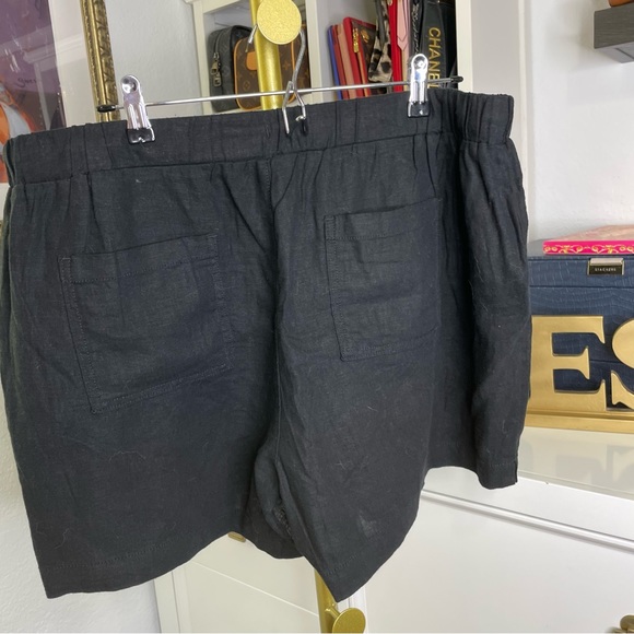 NWT black linen blend shorts XL - Picture 6 of 8